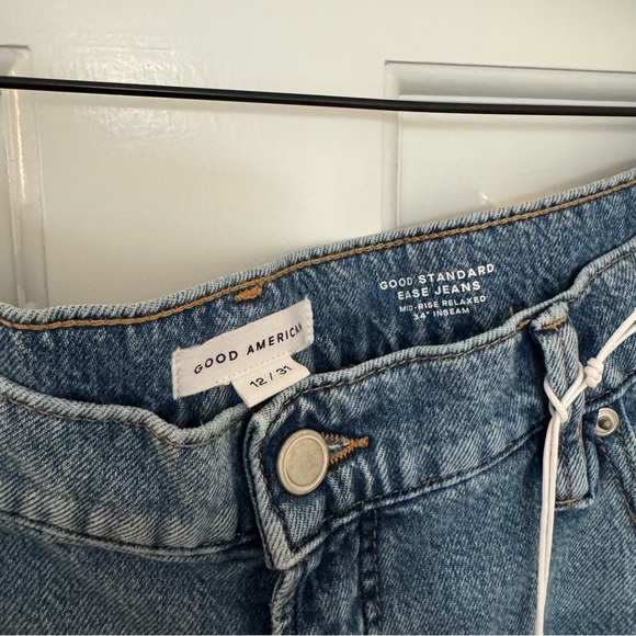 Good American Blue Wide Leg Jeans - Picture 4 of 9